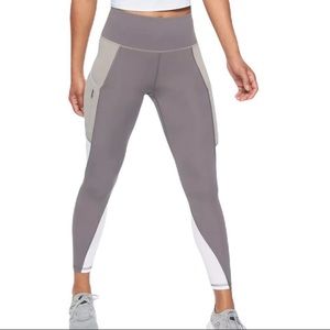 Athleta Colorblock Up For Anything 7/8 Tight Gray Medium